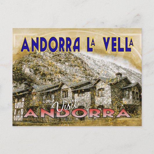 Andorra La Vella Briefkaart (Voorkant)