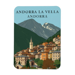  Andorra la Vella Reissouvenir Magneet