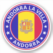 Andorra la Vella Sticker (Voorkant)
