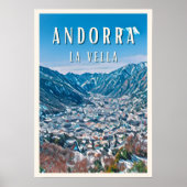 Andorra-la-Vieille, natuurstad Poster (Voorkant)