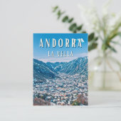 Andorra la Vieille, stad van de natuur Briefkaart (Staand voorkant)