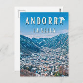 Andorra la Vieille, stad van de natuur Briefkaart (Voorkant / Achterkant)
