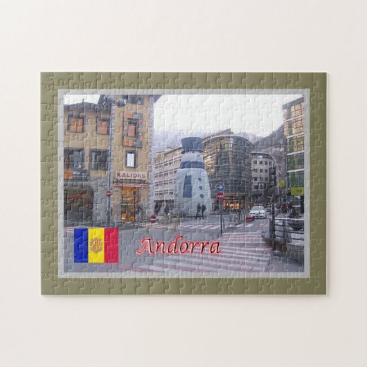 Andorra - legpuzzel (Horizontaal)