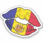 Andorra lippenstift liefde vlag sticker (Voorkant)