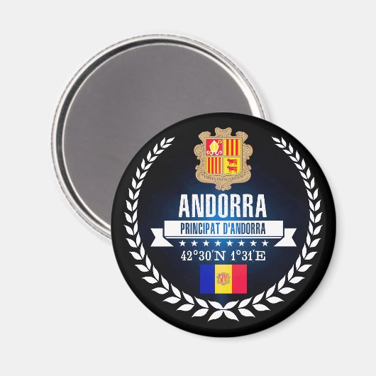 Andorra Magneet (Voorkant / Achterkant)