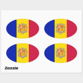 Andorra Ovale Sticker (Vel)