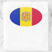 Andorra Ovale Sticker (Tas)