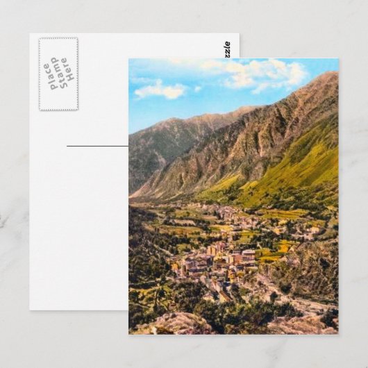 Andorra, panorama briefkaart (Voorkant / Achterkant)