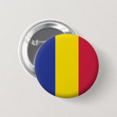 ANDORRA PIN BACK BADGE RONDE BUTTON 5,7 CM (Voorkant /achterkant)