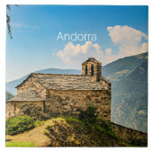Andorra, Pyreneeën gebergte Tegeltje (Voorkant)