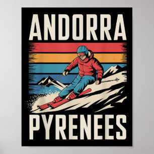 Andorra Pyreneeën Skigebied, Leuk Alpineskiën  Poster