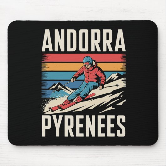Andorra Pyreneeën Skigebied Muismat (Voorkant)