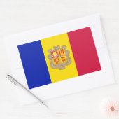 Andorra Rechthoekige Sticker (Envelop)
