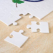 Andorra retro reizen logo legpuzzel (Zijkant)