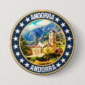 Andorra Ronde Button 7,6 Cm (Voorkant)