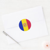 Andorra Ronde Sticker (Envelop)