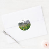 Andorra schilderachtig landschapsfoto ronde sticker (Envelop)