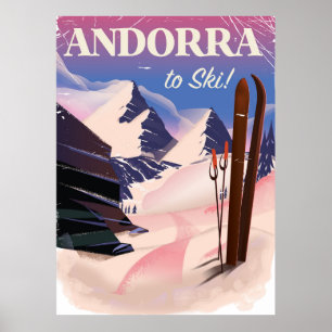 Andorra  Ski poster