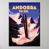 Andorra skiposter. poster (Voorkant)