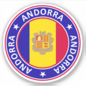 Andorra Sticker (Voorkant)