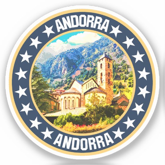 Andorra Sticker (Voorkant)