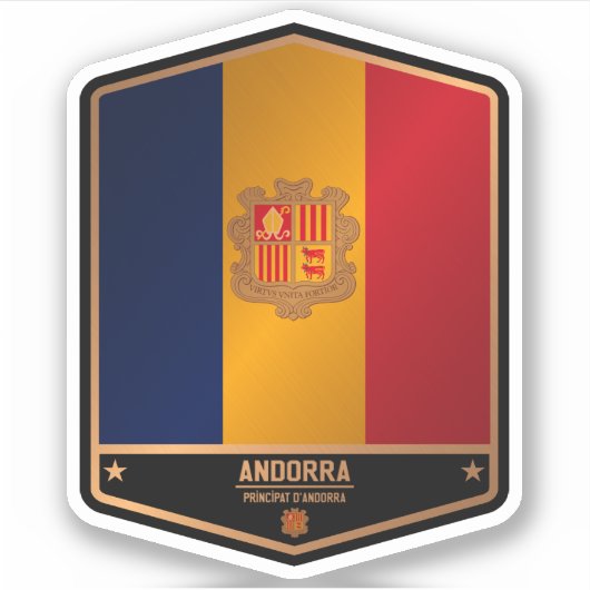 Andorra Sticker (Voorkant)