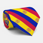 Andorra Stropdassen, mode Andorra Vlag Stropdas (Opgerold)