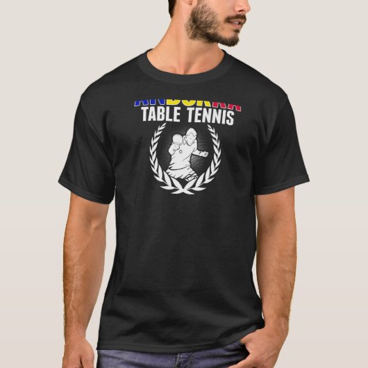 Andorra Tennis Andorra Ping Pong Support T-shirt (Voorkant)