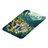 Andorra Travel Art Vintage Magneet (Linkerzijde)