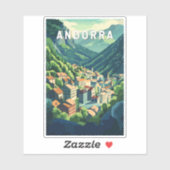 Andorra Travel Art Vintage Sticker (Vel)
