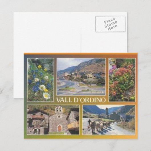 Andorra, Vall d'Ordino Briefkaart (Voorkant / Achterkant)