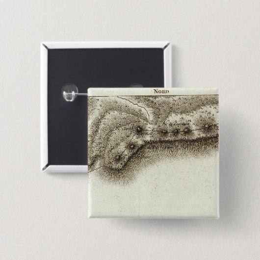 Andorra Vierkante Button 5,1 Cm (Voorkant /achterkant)