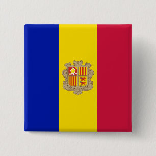 Andorra Vierkante Button 5,1 Cm
