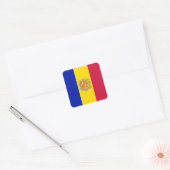 Andorra Vierkante Sticker (Envelop)