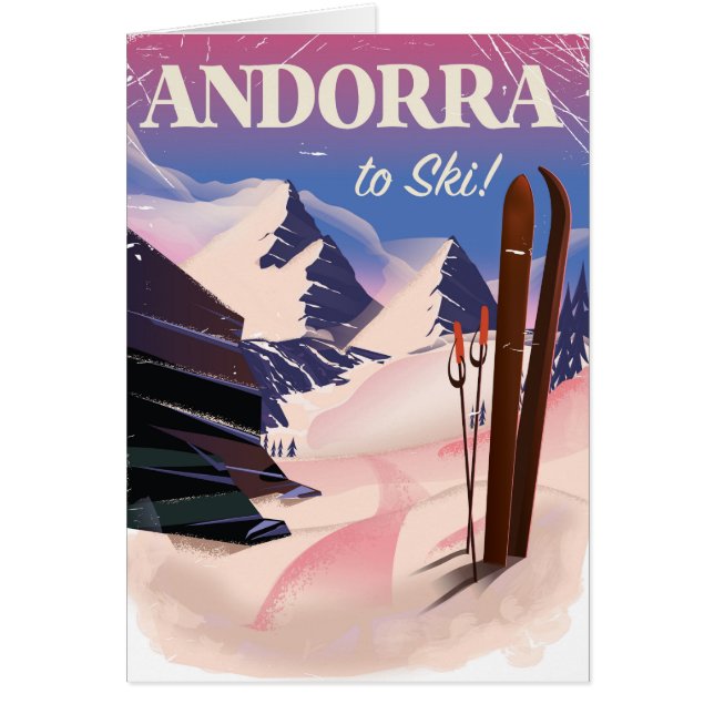 Andorra vintage skiposter (Voorkant)