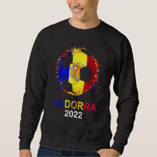 Andorra Vlag 2022 Supporter Andorrees voetbalteam Trui