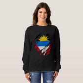 Andorra vlag Antigua en Barbuda Trui (Voorkant volledig)