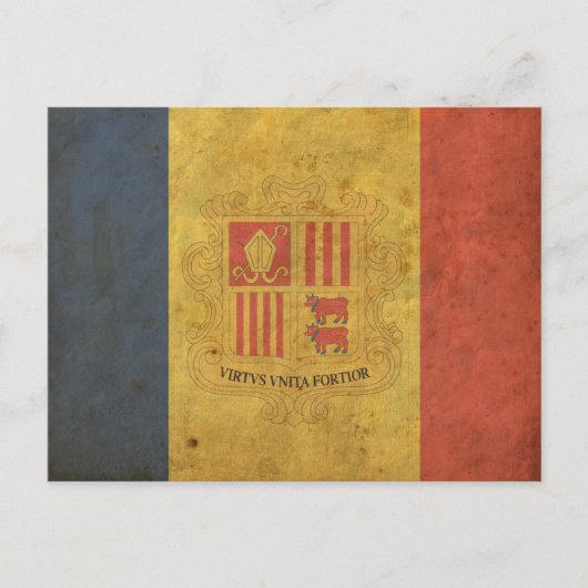  Andorra vlag Briefkaart (Voorkant)