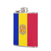 Andorra vlag en reizen Andorra/sportfans Heupfles (Links)