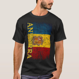 Andorra Vlag Gift Vrouwen Mannen Kinderen Andorra  T-shirt