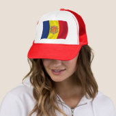 Andorra Vlag Hoed Trucker Pet (In situ)