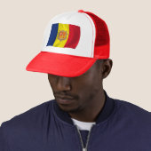 Andorra Vlag Hoed Trucker Pet (In situ)