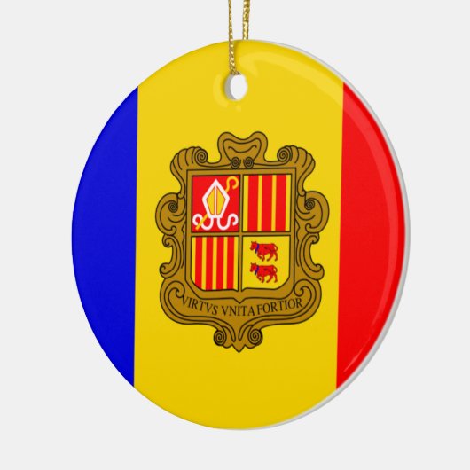 andorra vlag keramisch ornament (Links)