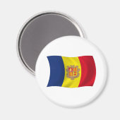 Andorra Vlag Magneet (Voorkant / Achterkant)