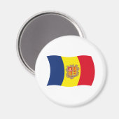 Andorra Vlag Magneet (Voorkant / Achterkant)