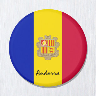 Andorra vlag Magneet, reizen, vakantie, Andorra Magneet