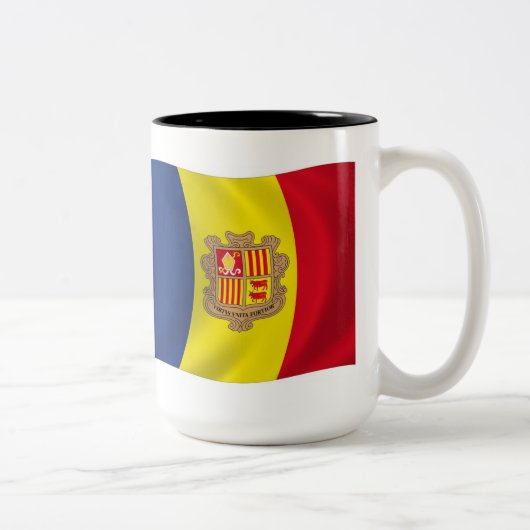 Andorra Vlag Mok (Rechts)