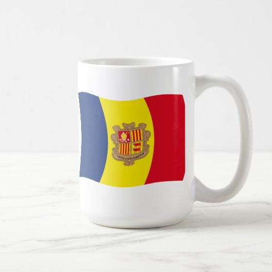 Andorra Vlag Mok (Rechts)