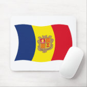 Andorra Vlag Muismat (Met muis)