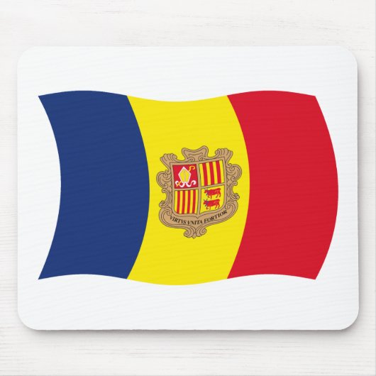 Andorra Vlag Muismat (Voorkant)
